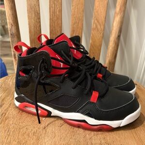 Jordan 6 Kids Sneakers Black and Red